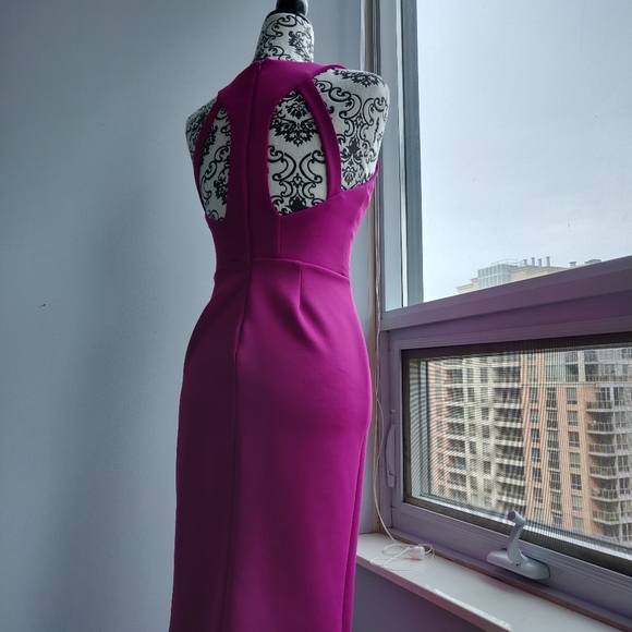 Necessary Objects Plum/Magenta Cocktail Dress - Picture 3 of 8